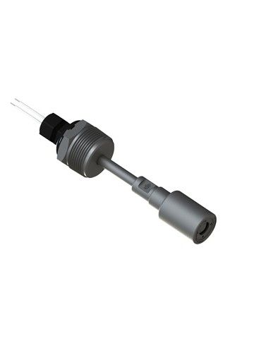 10-102-SS-PP 1-1/4" NPT Wiring Receptacle Vertical Mounted One Level Shielded Extended Stem Level Switch Set (Polypropylene)