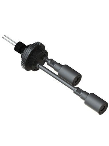 10-203-SS-PP 2" NPT Two Level Shielded Level Switch Set (Polypropylene)