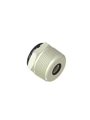 10-700-RT-KR  1-1/4  NPT C’bore + O ring ¼ NPS Wiring Receptacle (PVDF Kynar)