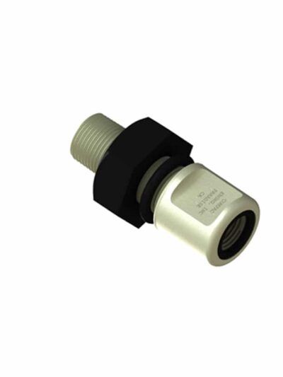 10-701-BH-KR ¼- 1/8 bulk head fitting (PVDF Kynar)