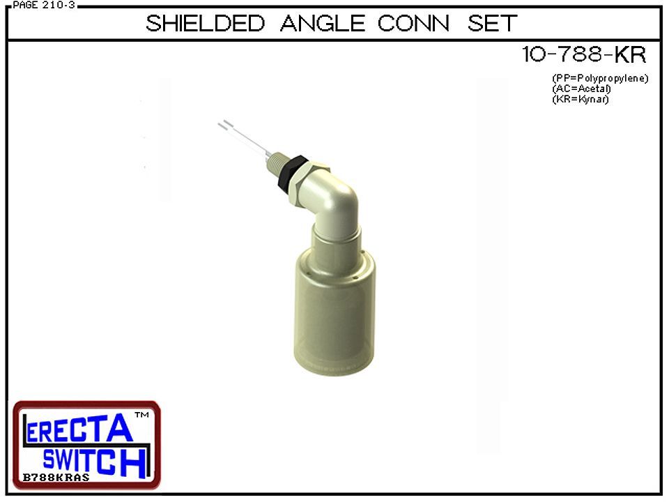 10-788-KR Shielded Angle Connector Side Mounted Level Switch Set (PVDF Kynar) - Image 2