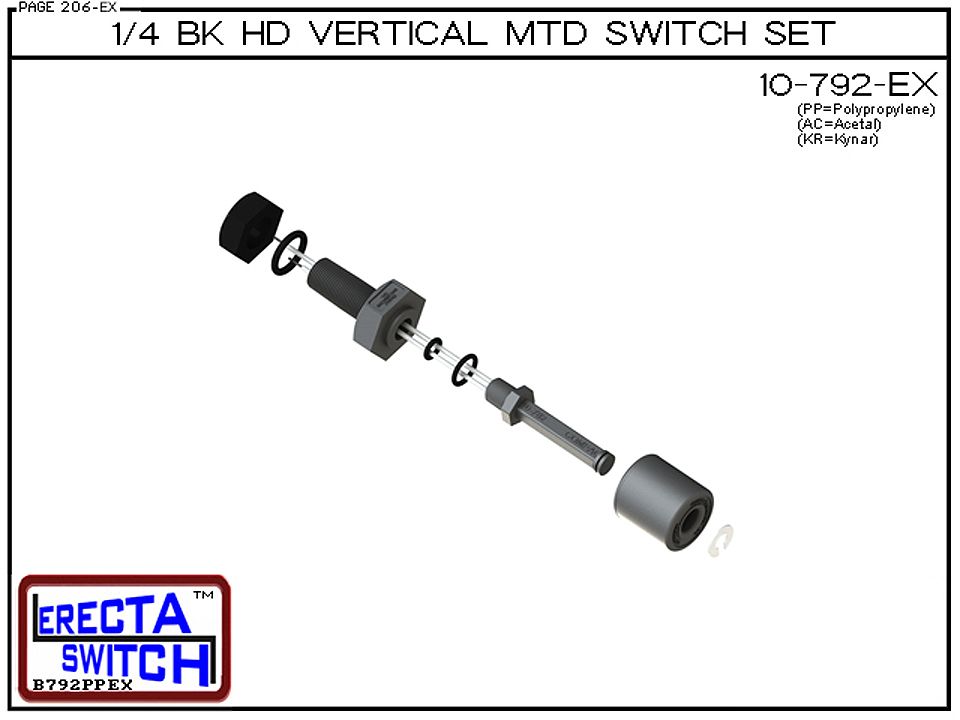 10-792-PP 1/4 BK HD Vertical MTD Level Switch Set (Polypropylene) OEM 10 Pack - Image 4