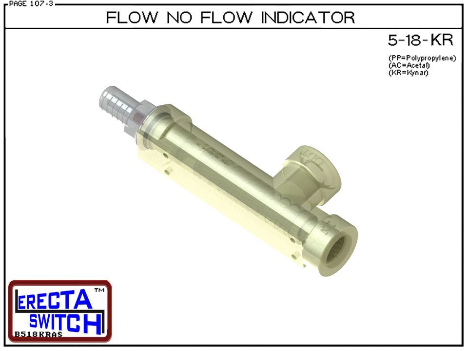 5-18-KR Flow Indicator (PVDF Kynar) - Image 2