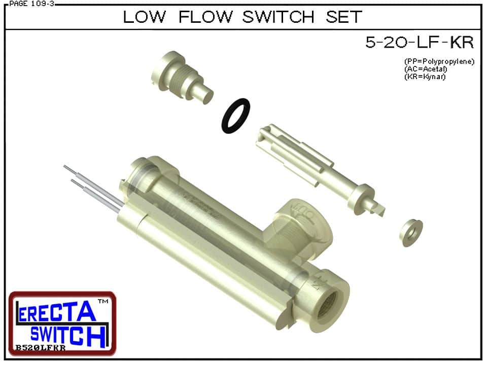 5-20-LF-KR Low Flow Switch Set (PVDF Kynar) - Image 2