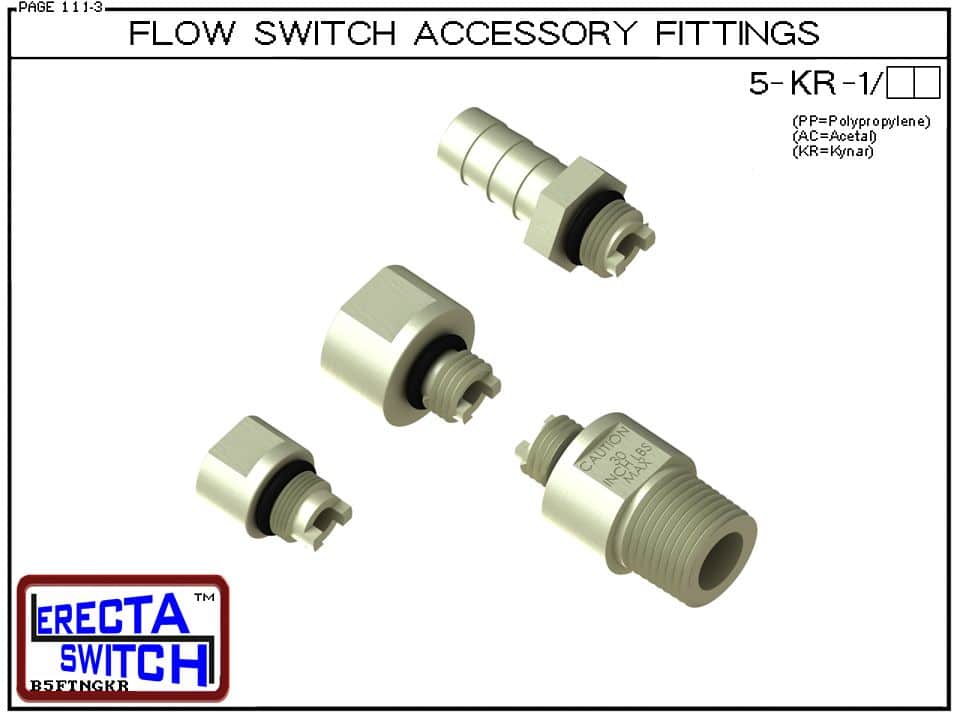 5-KR Flow Switch Accessory Fittings (PVDF Kynar) - Image 2