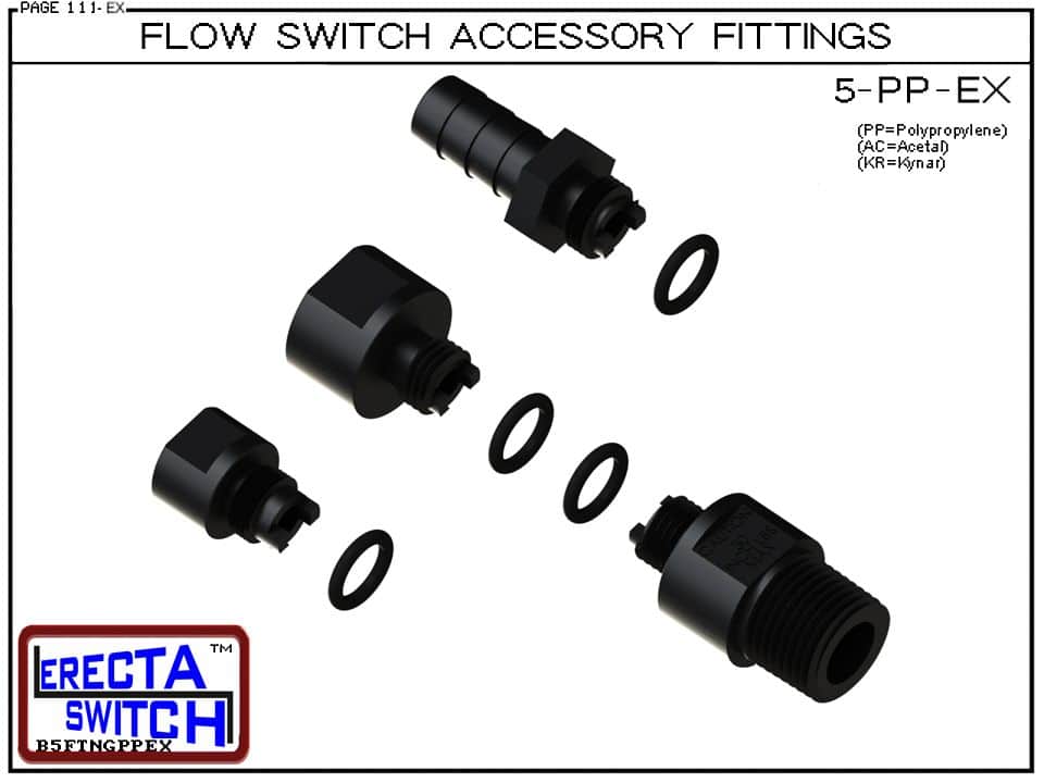 5-KR Flow Switch Accessory Fittings (PVDF Kynar) - Image 4