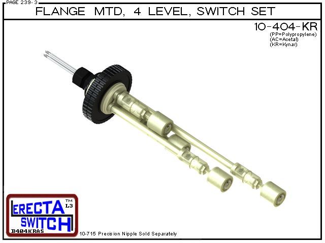 10-404-KR Flange MTD 4 Level Float Switch Set - Image 2