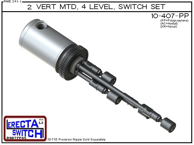 10-407-PP Flange MTD Relay Hsing 4 Level Switch Set - Image 2