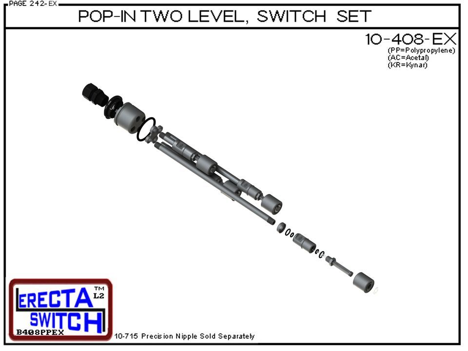 10-408-AC Pop-In Mtd 4 Level Float Switch Set - OEM 10 Pack - Image 4