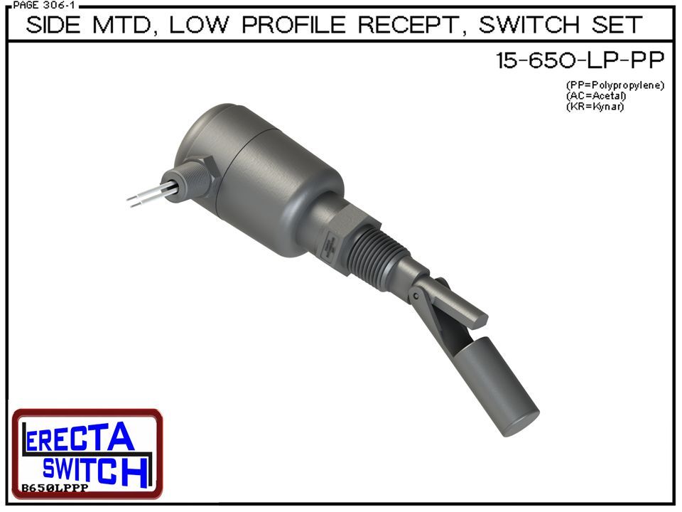 15-650-LP-PP Side MTD Low Profile Recept Level Switch Set - Image 2