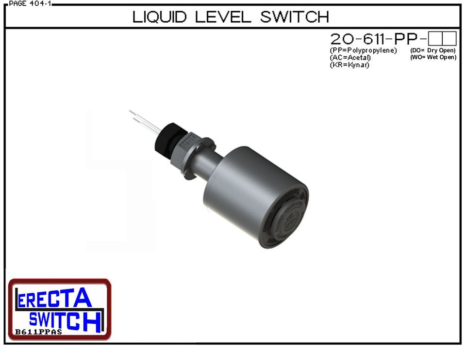 20-611-WO-PP Liquid Level Switch - Image 2